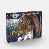 De rijke decoratie van de orthodoxe kathedraal fotoblokken (Links)