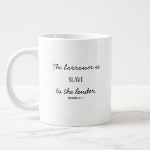 De rijke heerst over de armen, en wie leent, is de grote koffiekop