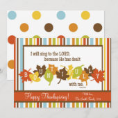 De RIJKELIJKE Thanksgiving van het Heilige Schrift Feestdagenkaart (Voorkant / Achterkant)