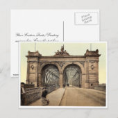 De Rijn Bridge, Mannheim, Baden, Duitsland, zeldza Briefkaart (Voorkant / Achterkant)