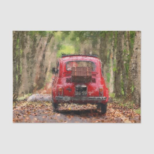 De rijstrook van de landauto tissuepapier (Voorkant)