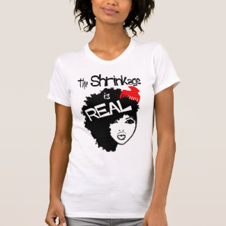 De rimpage is echt, natuurlijk haar, T T-shirt