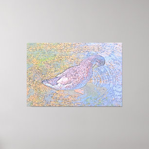 De rimpels canvas afdruk