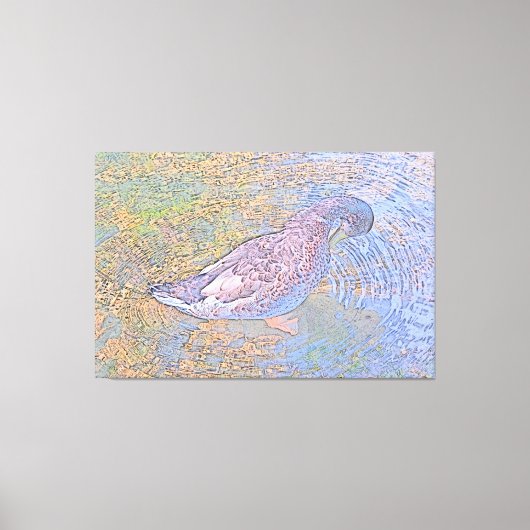 De rimpels canvas afdruk (Voorkant)