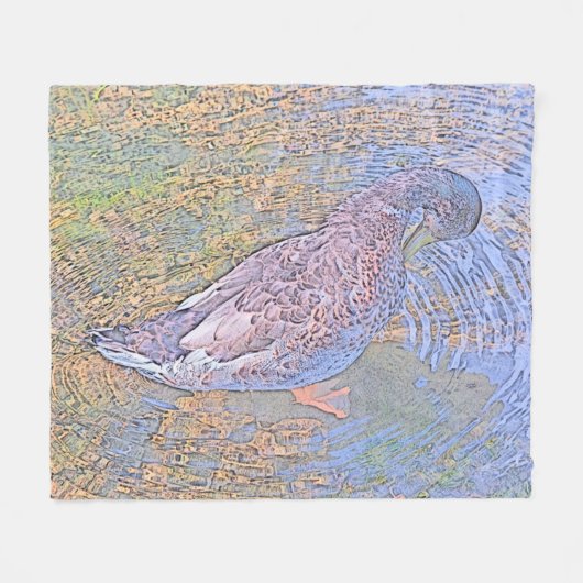 De rimpels fleece deken (Voorkant (Horizontaal))