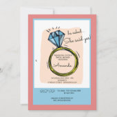 De Ring Bruids Douche Uitnodiging (Voorkant)