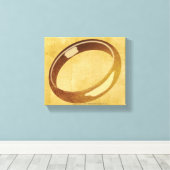 De ring canvas afdruk (Insitu (Houten vloer))