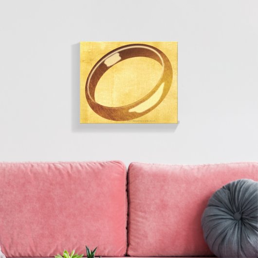 De ring canvas afdruk (Insitu (Woonkamer))