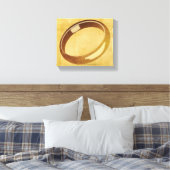 De ring canvas afdruk (Insitu (Slaapkamer))