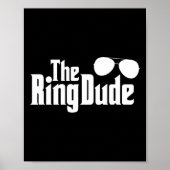 De Ring Dude Bowtie Ring Drager Wedding Groom Bes Poster (Voorkant)