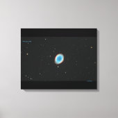 De Ring Nebula (M57) - Medium Canvas Print (Voorkant)