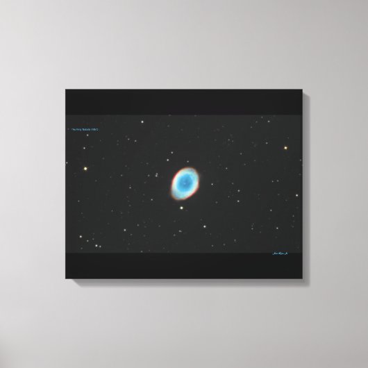 De Ring Nebula (M57) - Medium Canvas Print (Voorkant)