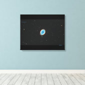 De Ring Nebula (M57) - Medium Canvas Print (Insitu (Houten vloer))