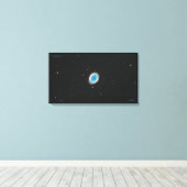 De Ring Nebula (M57) - Medium Canvas Print (Insitu (Houten vloer))