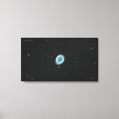 De Ring Nebula (M57) - Medium Canvas Print (Voorkant)