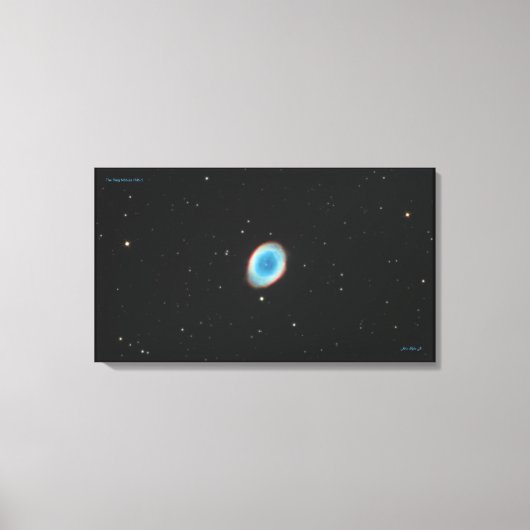 De Ring Nebula (M57) - Medium Canvas Print (Voorkant)