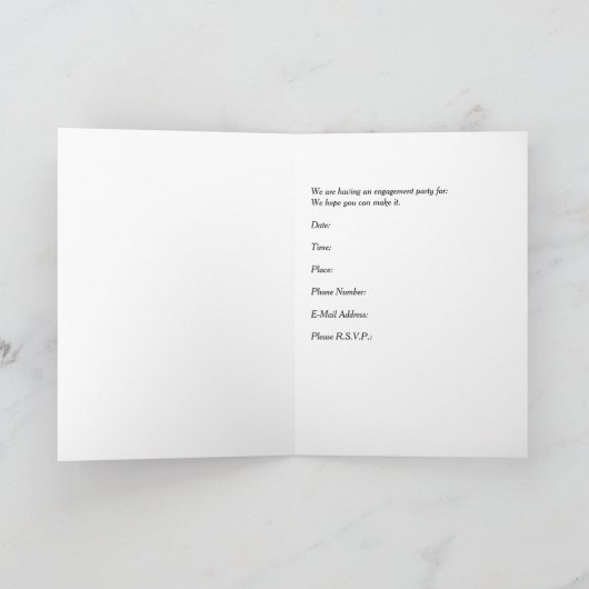 De Ring van de Kaart van de Uitnodiging van de Par (Binnen)