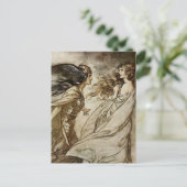 “De Ring - Weggooien” door Arthur Rackham Briefkaart (Staand voorkant)
