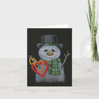 De Ringen Notecard van het Hart van de Holding van Feestdagen Kaart
