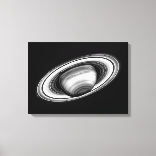 De ringen van de gasreuzel Saturnus - afbeelding v Canvas Afdruk (Voorkant)