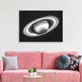 De ringen van de gasreuzel Saturnus - afbeelding v Canvas Afdruk (Insitu (Woonkamer))