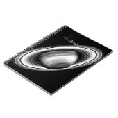 De ringen van de gasreuzel Saturnus - afbeelding v Notitieboek (Linkerzijde)