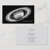 De ringen van de gasreuzel Saturnus - afbeelding v Visitekaartje (Voorkant / Achterkant)