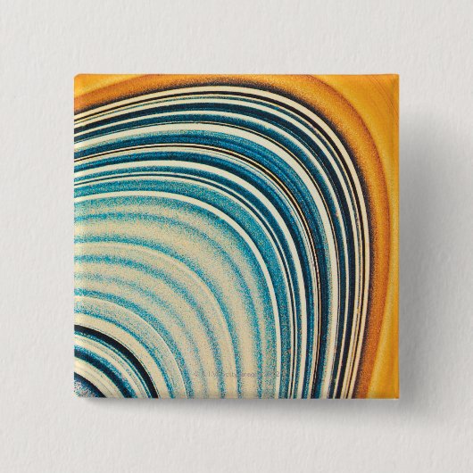 De ringen van Saturn 2 Vierkante Button 5,1 Cm (Voorkant)