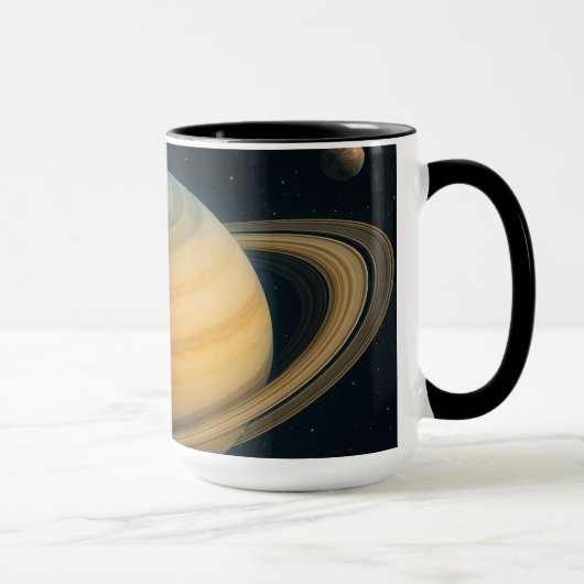 De ringen van Saturnus - kosmische Mok (Rechts)