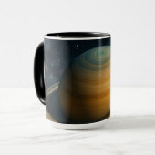 De ringen van Saturnus - kosmische Mok (Voorkant links)