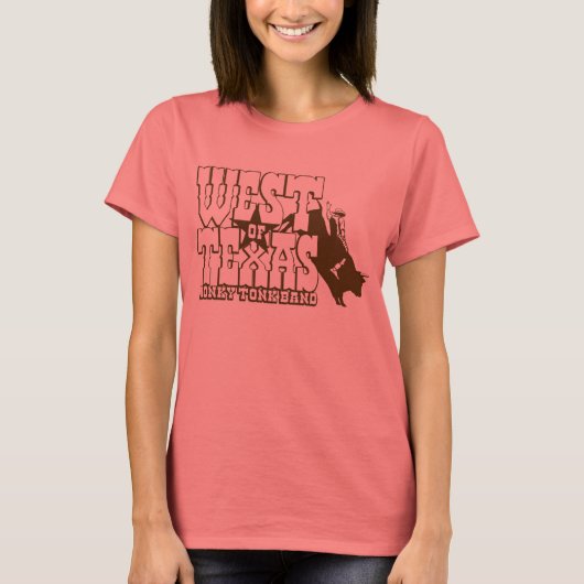 De Ringer van het meisje van West-Texas T-shirt (Voorkant)