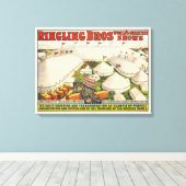 De Ringling Bros. circus Canvas Afdruk (Insitu (Houten vloer))