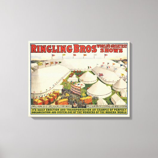 De Ringling Bros. circus Canvas Afdruk (Voorkant)