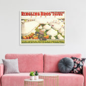 De Ringling Bros. circus Canvas Afdruk (Insitu (Woonkamer))