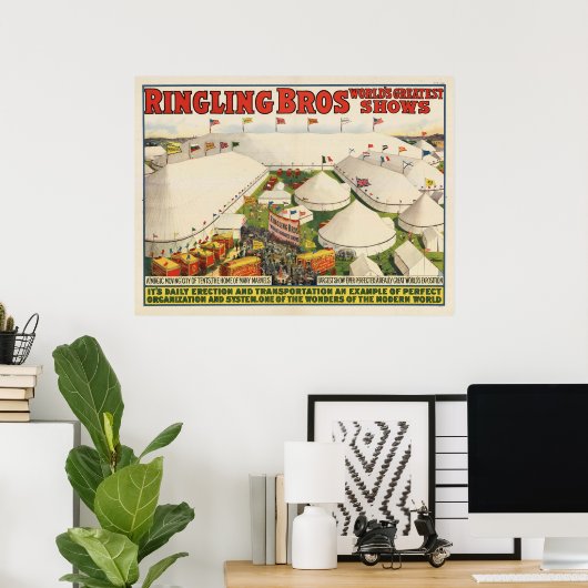 De Ringling Bros. circus Poster (Thuiskantoor)