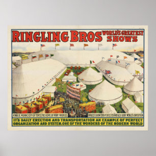 De Ringling Bros. circus Poster