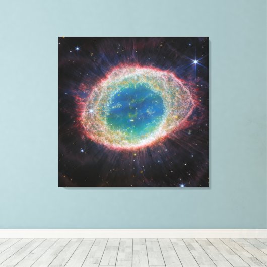 De ringnevel | JWST NIRCam | Ruimte Canvas Afdruk (Insitu (Houten vloer))