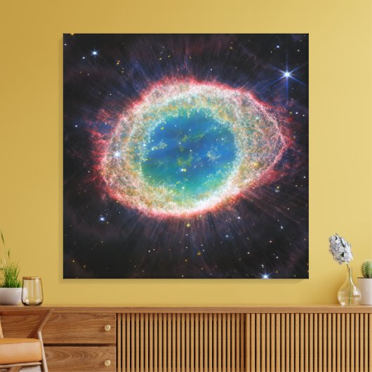 De ringnevel | JWST NIRCam | Ruimte Canvas Afdruk (Insitu (Woonkamer))