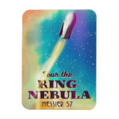De Ringnevel (Messier 57) Poster voor ruimtereizen Magneet (Verticaal)