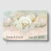 De Rings van het huwelijk in Seashell en Zand Gastenboek (Voorkant)