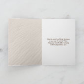 De Rings van het huwelijk in Seashell en Zand Kaar Kaart (Binnen)