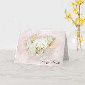 De Rings van het huwelijk in Seashell en Zand Kaart (Gele Bloem)