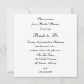 De Rings van het huwelijk op de Grijze Uitnodiging (Achterkant)