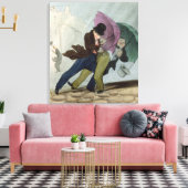 De ringweg van de "Flibustiers Parisiens" Canvas Afdruk (Insitu (Woonkamer))