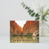 De Rio Grande, Big Bend NP, Texas Briefkaart (Staand voorkant)