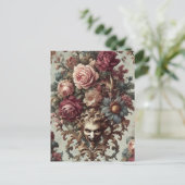 🌺 De Riot tot Bloei – Gotisch Victoriaans Feestdagenkaart (Staand voorkant)