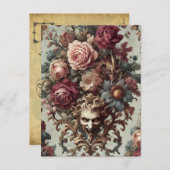 🌺 De Riot tot Bloei – Gotisch Victoriaans Feestdagenkaart (Voorkant / Achterkant)