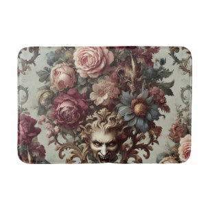 🌺 De Riot tot Bloei – Gotische Barokke Bloemen Badmat