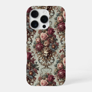 🌺 De Riot tot Bloei – Gotische Barokke Bloemen iPhone 16 Pro Hoesje