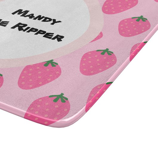 De Ripper: Gepersonaliseerde Voedsel Slayer Snijplank (Hoek)